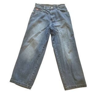 Southpole Boys Size 10 Relaxed Wide Leg Denim Jeans Medium Wash 3180 Blue